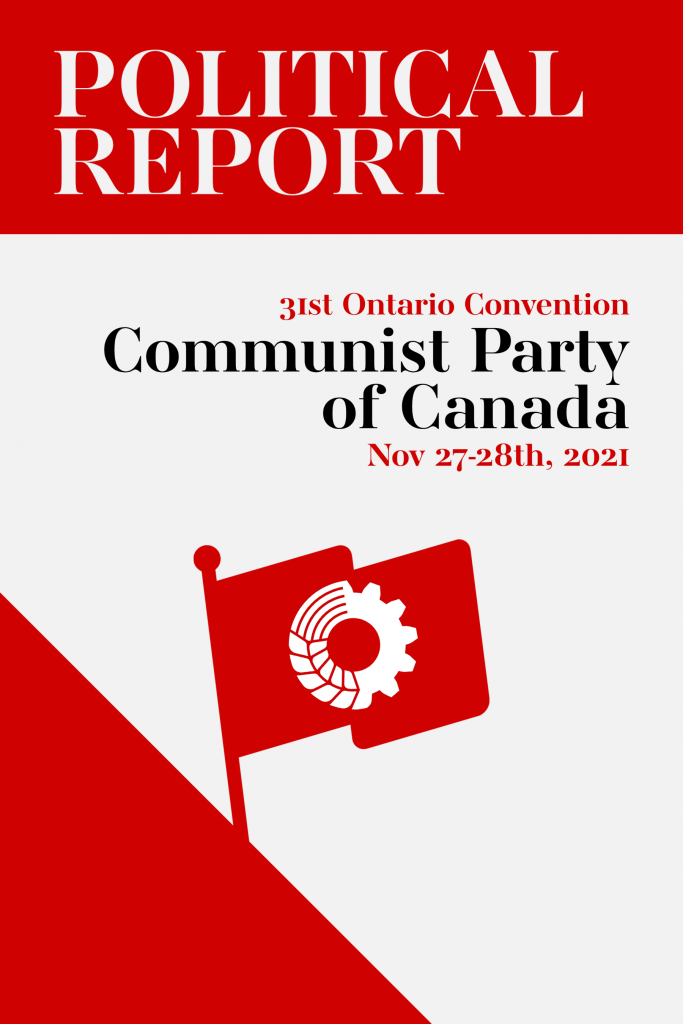 Title page of print version of Convention political report.